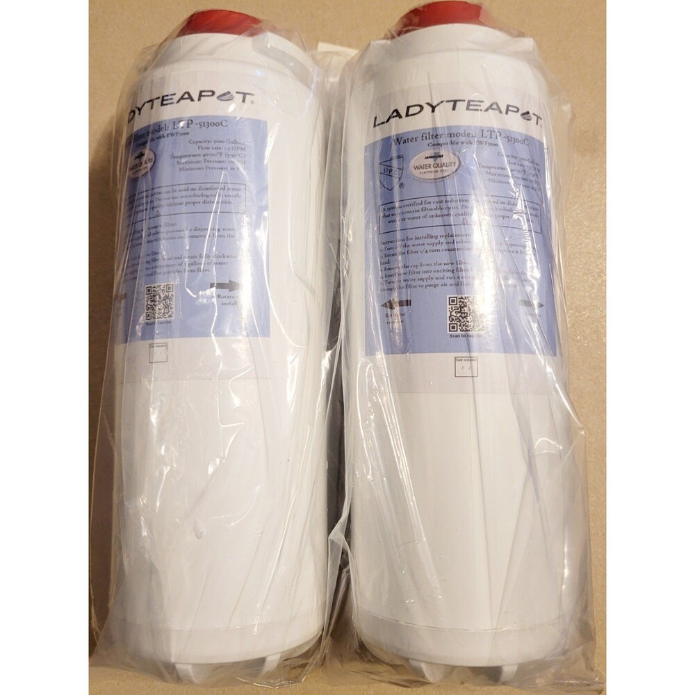 2 Lady Tea Pot Water Filter Model LTP-51300C Compatible With EWF3000